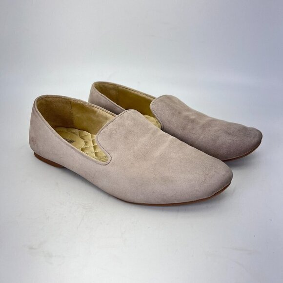 Birdies The Starling Women Size 7 Leather Slip on Loafer Flat Shoes Latte - Picture 2 of 12